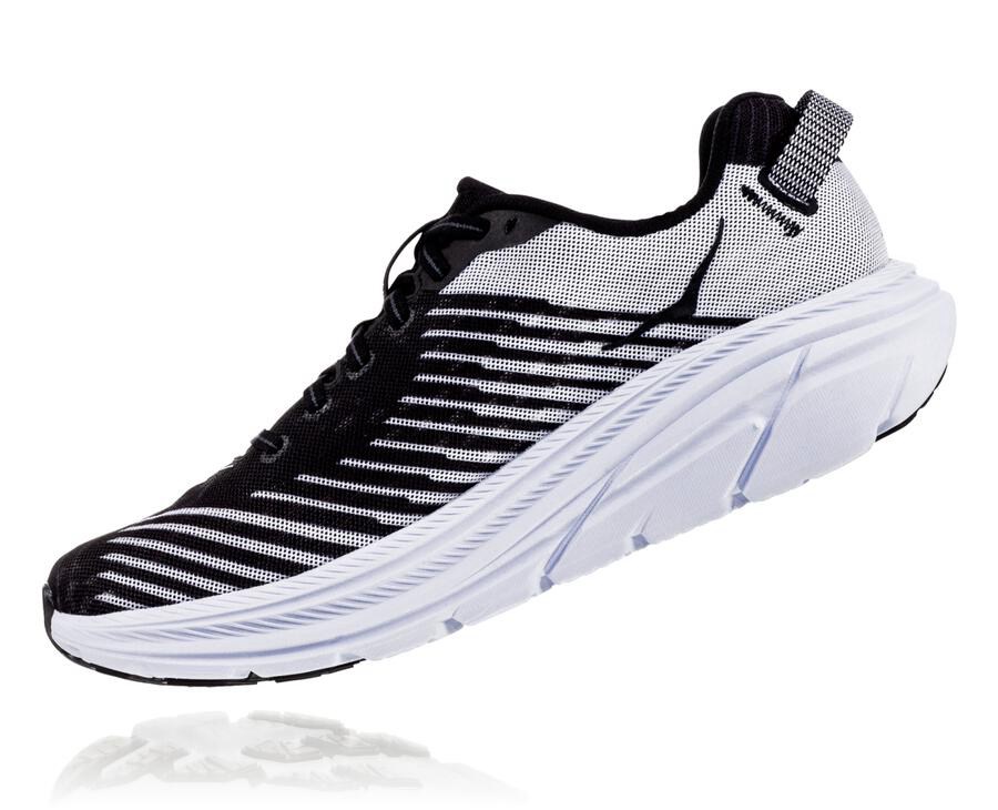 Zapatillas Running Hoka One One Hombre - Rincon - Negras/Blancas - ZXT012576